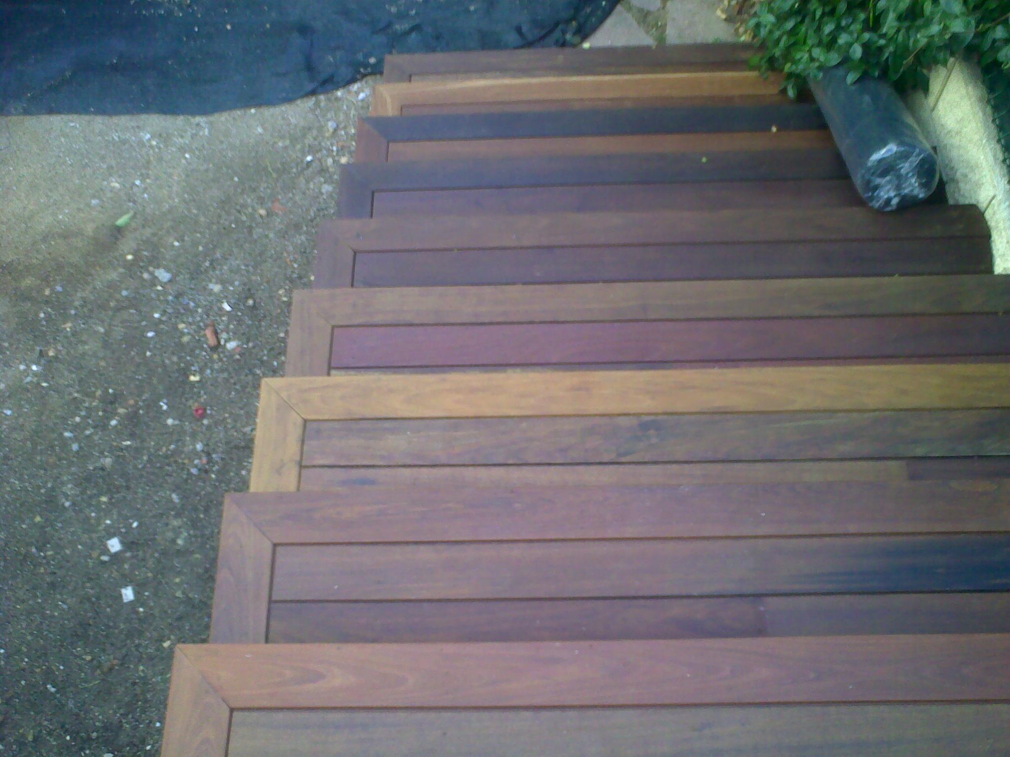 Peldaños de ipe macizo de exterior en griñon - Topmadera